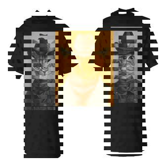 Western Cat Outfit Feline For Women Men Kids T-Shirt | Mazezy