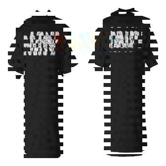 Wildflowers Nanny Floral Mother's Day Nanny T-Shirt - Thegiftio