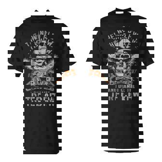 Wind Blew The Shit Flew Arborist Tree Climber Linemen T-Shirt - Monsterry