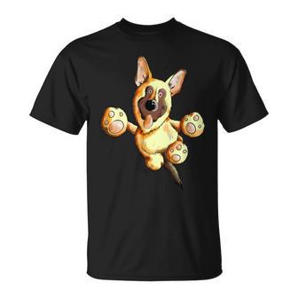 Witziger Deutscherchäferhund I Comic I Hunde Fan T-Shirt - Geschenkecke