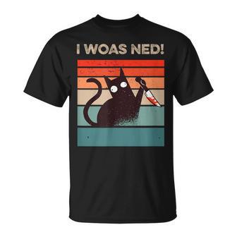 I Woas Ned Katzen Mitchwarzer Katze T-Shirt - Geschenkecke