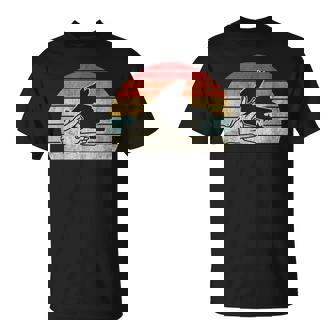 Wolf Shadow Hand Puppet Retro Sunset T-Shirt | Mazezy