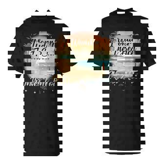 I Wonder If The Beach Misses Me Too Ocean Vacation T-Shirt | Mazezy