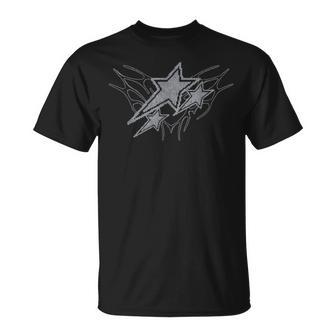 Y2k Stars 2000S Tattoo Vintage Grunge Graphic T-Shirt - Thegiftio