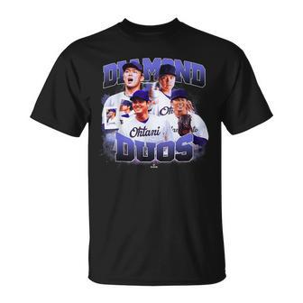 Yamamoto & Ohtani Los Angeles Duos Mlbdduo4003-S T-Shirt - Thegiftio UK