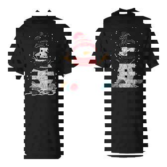 Yarn Snowman Sewing Knitting Crocheting Quilter Crochet T-Shirt - Thegiftio