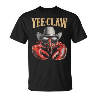 Yee Claw Western Country Cowboy Crawfish Boil Seafood Cajun T-Shirt - Thegiftio