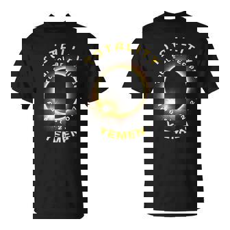 Yemen Total Solar Eclipse August 2 2027 Souvenirs T-Shirt | Mazezy