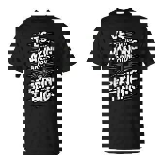 Yes I’m Just Walking Around Beeping Things Detecting Tank Top T-Shirt | Mazezy