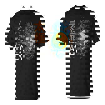 Yin Yang Dragon Symbol Tai Chi Inspired Artwork T-Shirt | Mazezy