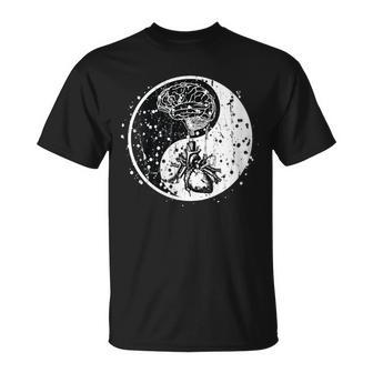 Yin Yang Heart And Mind Arts Martiaux Conception Tai Chi T-Shirt - Cadeauxyz