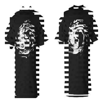 Ying Yang Flowtate 瞑想 水彩画 太極拳 メンズ レディース Tシャツ - Kawaiitshirt