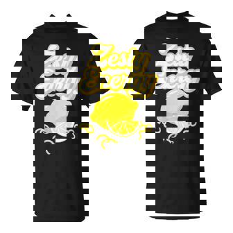 Zesty Energy Lemon Curl Citrus Bright T-Shirt | Mazezy