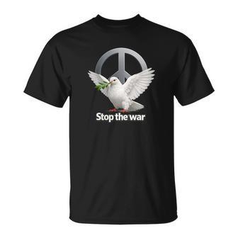 ¡Alto A La Guerra Paz Antiguerra No A La Guerra Cuello Camiseta unisex - Regaloses