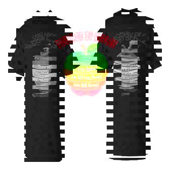 「Powered By Apples（リンゴの力）」リンゴ スライス 充電 バッテリー 残量 おもしろみ 可愛い Tシャツ - Kawaiitshirt