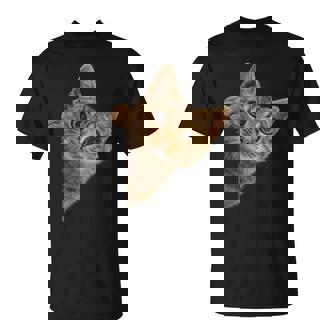 【覗くネコ】猫 にゃんこ 猫好き 猫 可愛い ネコ 子猫 ネコ好き 面白い 変な 遊び心 ネタ ウケ狙い おもしろ Tシャツ - Kawaiitshirt