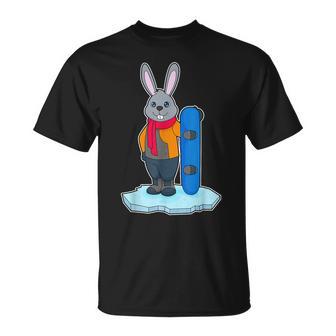 うさぎ スノーボーダー スノーボード スポーツ Tシャツ - Kawaiitshirt