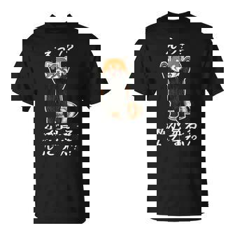 えっ！？私が見えるんですか！？ レッサーパンダ ネタ ジョーク 冗談 お笑い ギャグ 小ボケ おもしろ Tシャツ - Kawaiitshirt