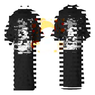 おばけ読書本 紅葉 ハロウィン ゴーストコーヒー Tシャツ - Kawaiitshirt