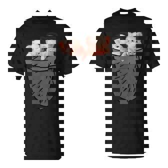 かわいい豚 ポケット覗き見 面白い豚 Tシャツ - Kawaiitshirt