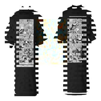 かゑるづくし 擬人化された蛙が 歌川国芳 日本の侍カエル 日本の伝統芸術 浮世絵 ヴィンテージの美学 Tシャツ - Kawaiitshirt