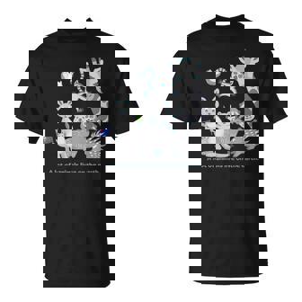 みんなの地球 アニマル キリン カンガルー カピバラ クアッカワラビー ワオキツネザル ハリネズミ メンズ レディース Tシャツ - Kawaiitshirt