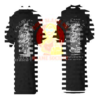 わたしじゃない 社会のせい レトロガール Tシャツ - Kawaiitshirt