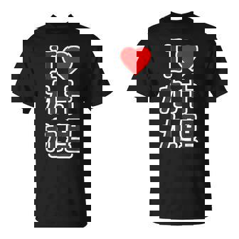 アイラブ・九十九里（千葉県）（I Love ハート）Big 大きな文字【都道府県】ジモtティ お土産 面白い Tシャツ - Kawaiitshirt