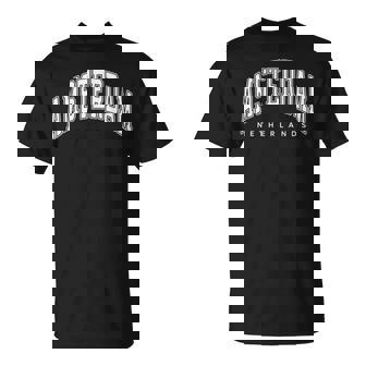 アムステルダム オランダ 代表チームスタイル ホワイトテキスト Tシャツ - Kawaiitshirt