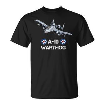 アメリカ軍の戦闘爆撃機a10 イボイノシシ 長袖tシャツ Tシャツ - Kawaiitshirt