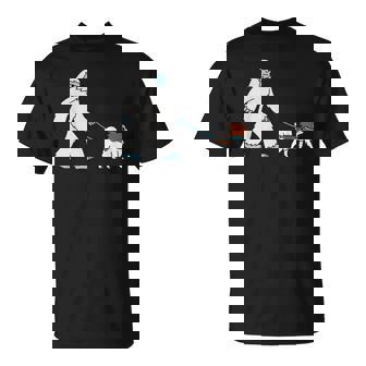 イエティウォーキングパピヨンクリプトゾロジー犬 Tシャツ - Kawaiitshirt