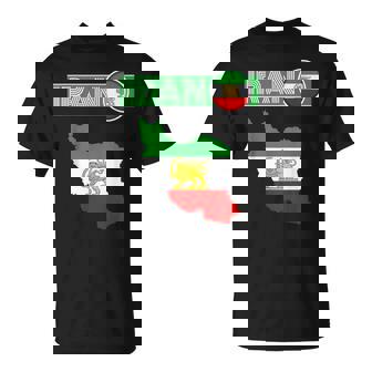 イランライオン太陽旗、イラン地図、イラン、イランの旗、イランの旗。 Tシャツ - Kawaiitshirt