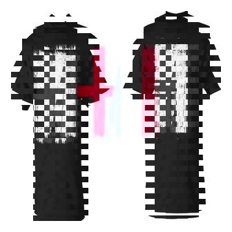 イングランド オランダ ハーフフラッグ イングリッシュ オランダ遺産 長袖tシャツ Tシャツ - Kawaiitshirt