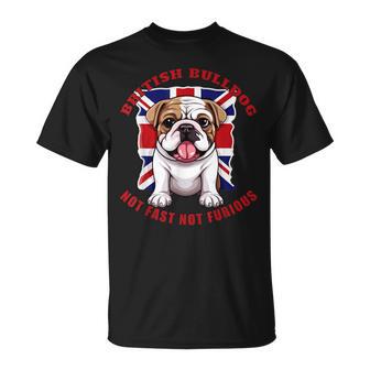 イングリッシュブリティッシュブルドッグ ユニオンジャックフラッグ ドッグオーナー Tシャツ - Kawaiitshirt