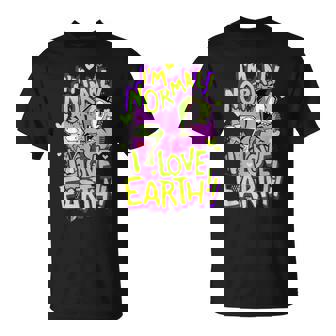 インベーダージムアイムノーマルアイラブアースデイ Tシャツ - Kawaiitshirt