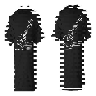 ウクレレ ラインアート ミュージシャン向け ウクレレ Tシャツ - Kawaiitshirt