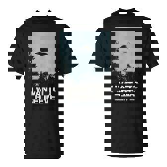 エイリアンufoアパレル「I Want To Believe」 Tシャツ - Kawaiitshirt