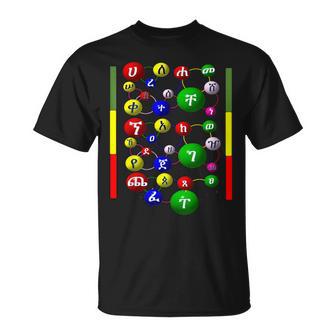 エチオピア ドレス 服 Geez アルファベット Tシャツ - Kawaiitshirt