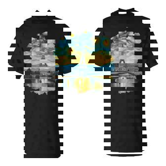 エッフェル塔 アートワーク ルーヴル美術館 フランス観光 パリ Tシャツ - Kawaiitshirt