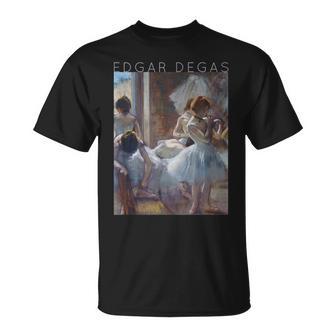 エドガー・ドガのアーティストとバレエフラットダンサー Tシャツ - Kawaiitshirt