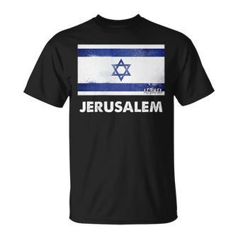 エルサレムイスラエル国旗シャツ Tシャツ - Kawaiitshirt