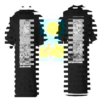 オリジナルのrider Waite Deckのムーンヴィンテージタロットカード。 長袖tシャツ Tシャツ - Kawaiitshirt