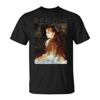 オーギュストルノワール-マドモアゼルダンヴェルの肖像 長袖tシャツ Tシャツ - Kawaiitshirt