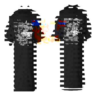 オーストラリア カンガルー タイ 象 オーストラリアの旗 タイの遺産 誇り オーストラリア タイ 愛国者 オーストラリア Tシャツ - Kawaiitshirt