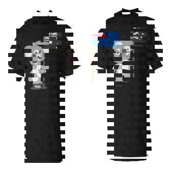 オーストラリアのコアラ オーストラリア国旗 Tシャツ - Kawaiitshirt
