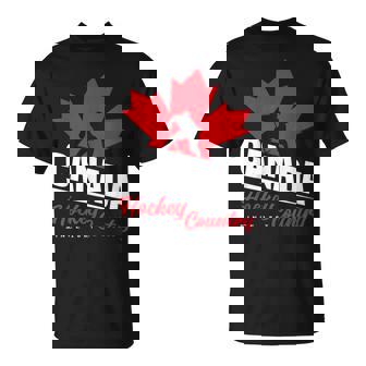 カナダホッケー メープルリーフ アイスホッケー選手 カナダ Tシャツ - Kawaiitshirt