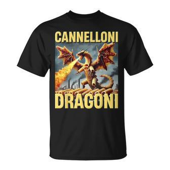 カネロニ・ドラゴニ イタリアン ブレイン モンスターズ Ai パスタドラゴン Tシャツ - Kawaiitshirt