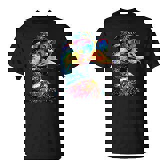 カラフルな虹色のアヒル マガモ ドレイク 小さなアヒル Tシャツ - Kawaiitshirt