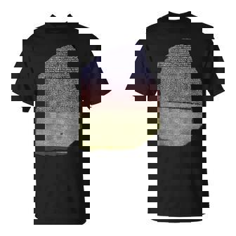 カラーロゼッタストーン 象形文字 ギリシャ デモティックス Tシャツ - Kawaiitshirt