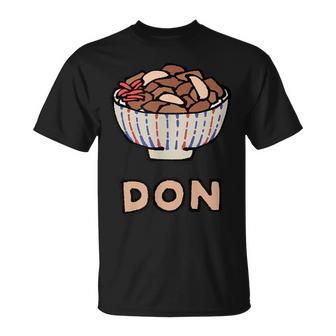 カワイイ 牛丼 和ジャンクフード 牛丼 男女兼用 Tシャツ - Kawaiitshirt